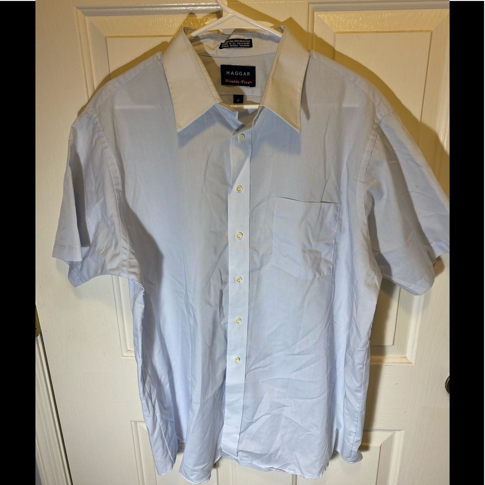 Haggar wrinkle free button down casual shirt men’s